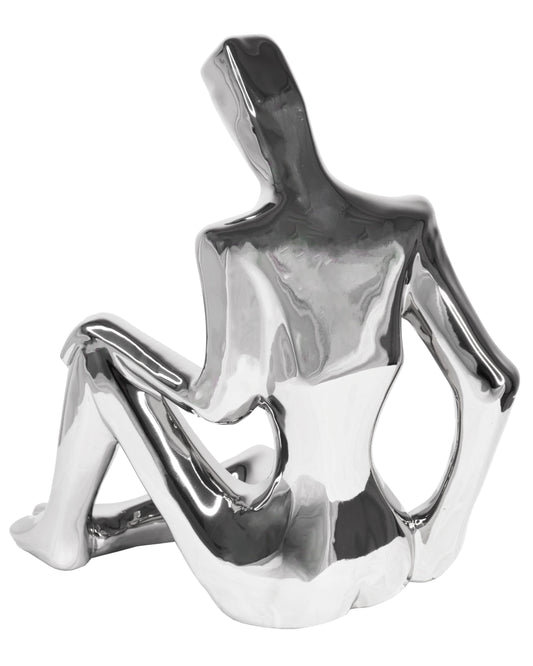 Sitting Man Tabletop Sculpture.