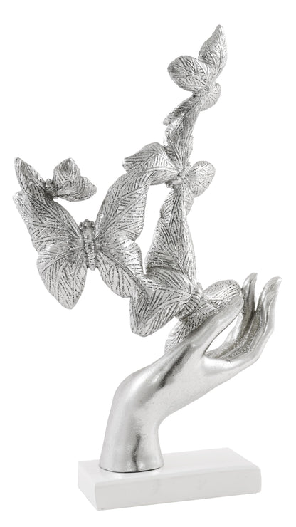 Hand with Butterfly Decorative Sculpture