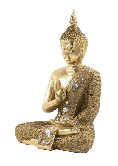 Tabletop Gold Buddha Sculpture