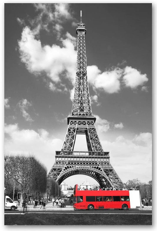 Paris Monuments Glass Wall Art 24"x36"