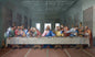 Last Supper Glass Wall Art 60"x36"